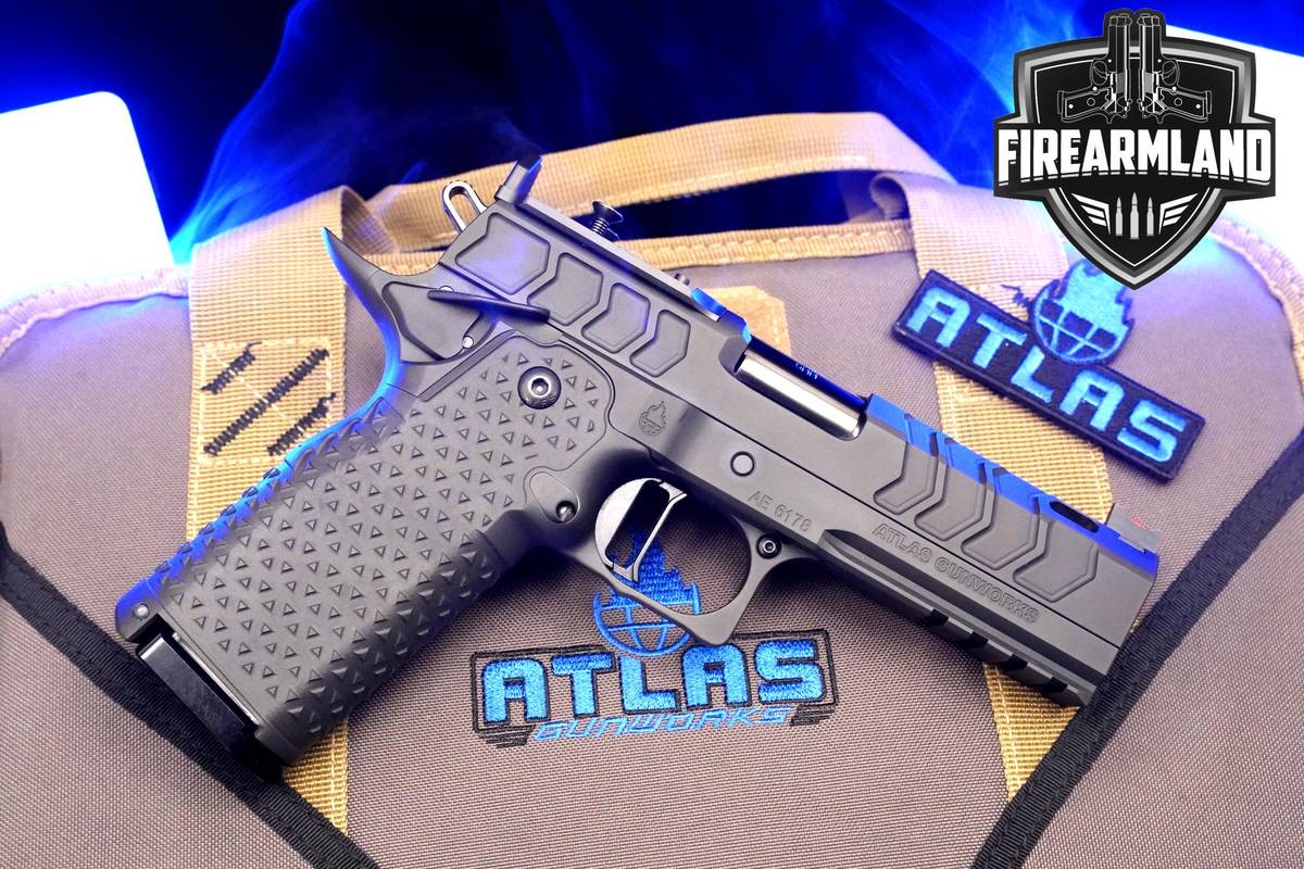 Atlas Gunworks EOS Perfect Zero 9mm 1911 2011 + CASE + TRIJICON OPTIC READY