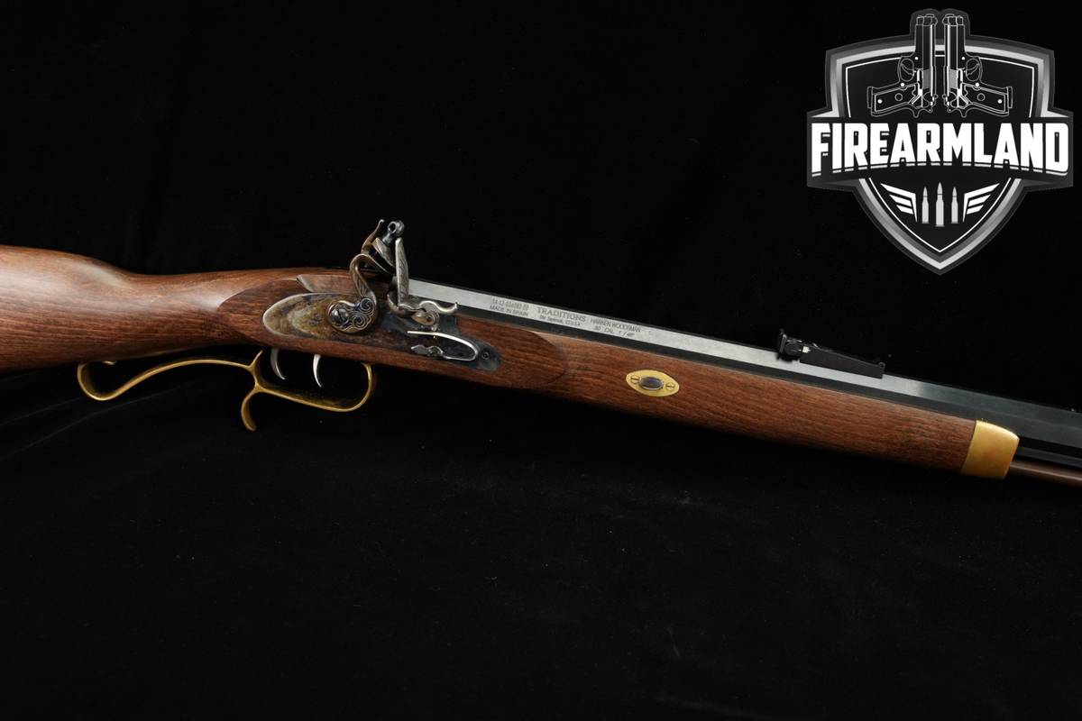 Traditions Hawken Woodsman Flintlock 50 Caliber 28" OCTAGON +ORIG BOX