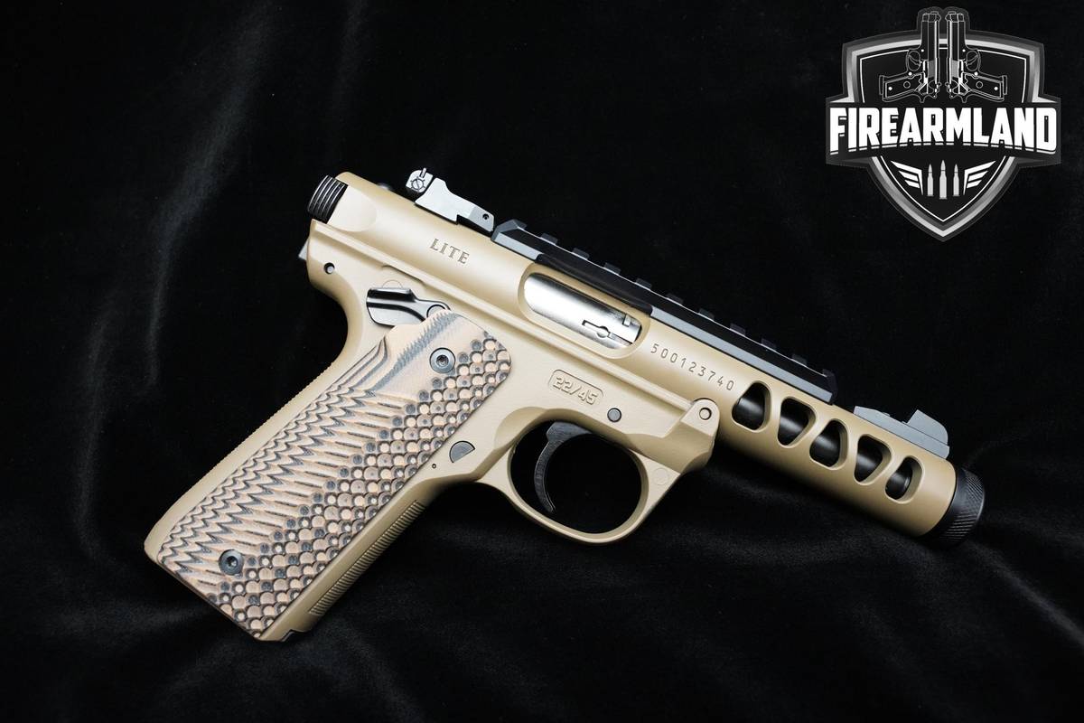 Sturm Ruger MARK IV LITE 22/45 22LR 4.4" FDE Cerakote Threaded mk-4 IV MK