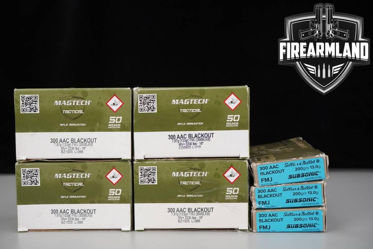 260 RDS! 300 Blackout Ammo 300-BLK-AAC Ammunition