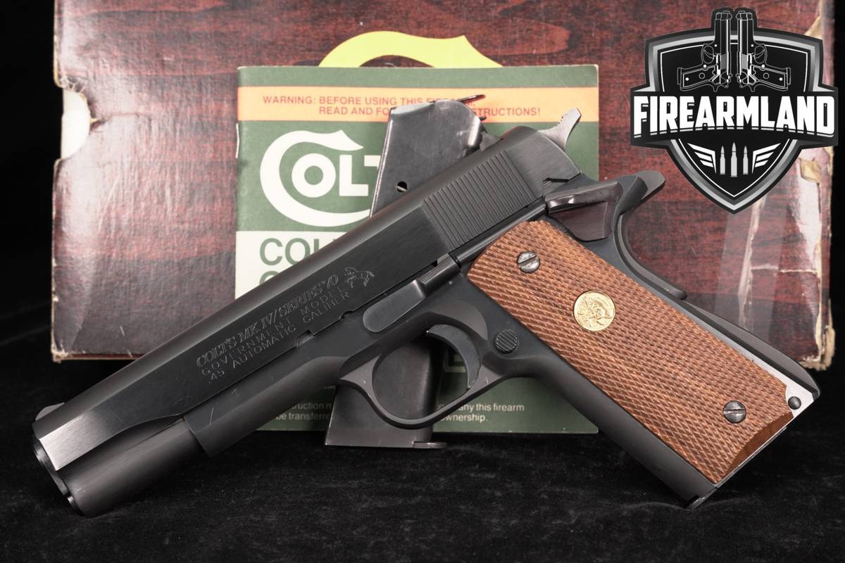 1982 Colt Government Model MK IV Series '70 45 ACP 1911 Mark 4 +ORIG BOX