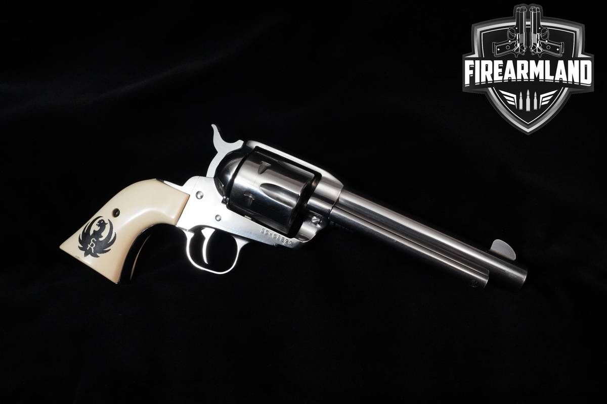 1999 Ruger Vaquero 357 Magnum High Gloss Stainless Ruger-Vaquero +ORIG CASE