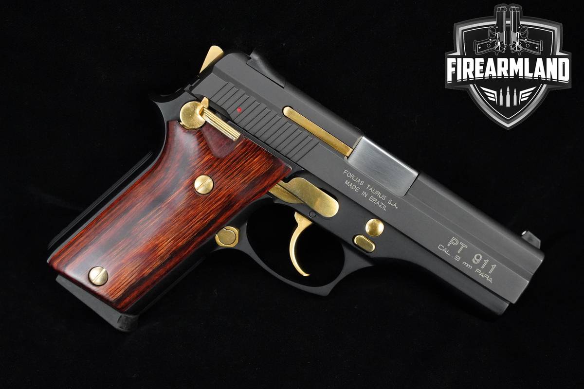 Taurus PT 911 9mm Blued/Gold Taurus PT911 PT-911 COMPACT DA/SA +ORIG BOX