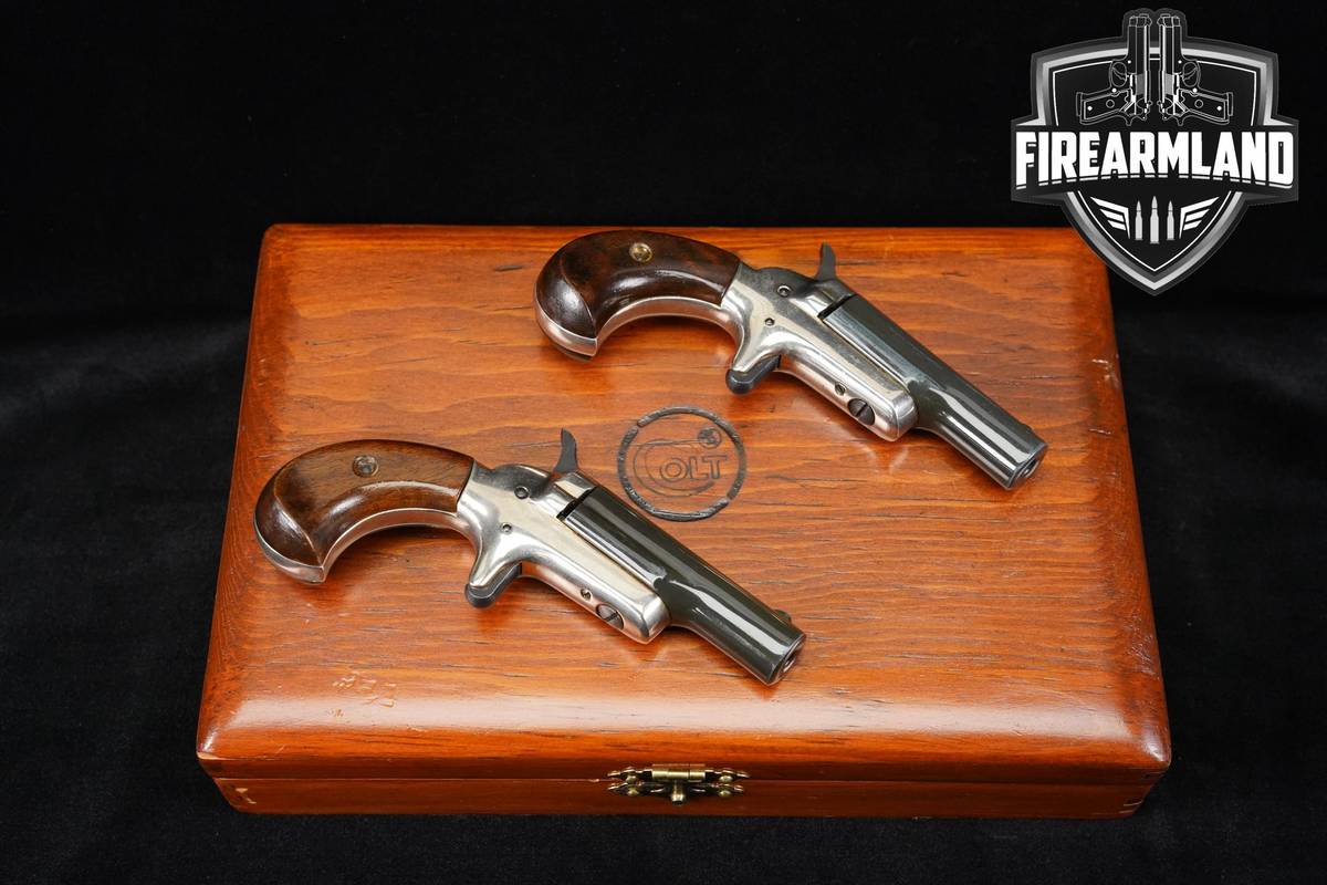 CONSECUTIVE SERIAL #'S Colt Fourth Model Deringer Dueling Set 22 Short 2.4"