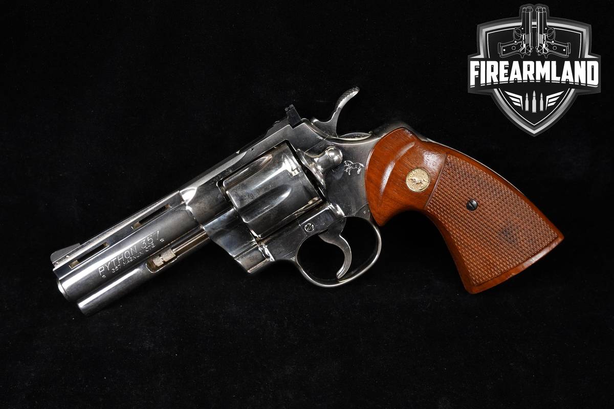 VINTAGE 1979 Colt Python 357 Magnum 4" Stainless DA/SA
