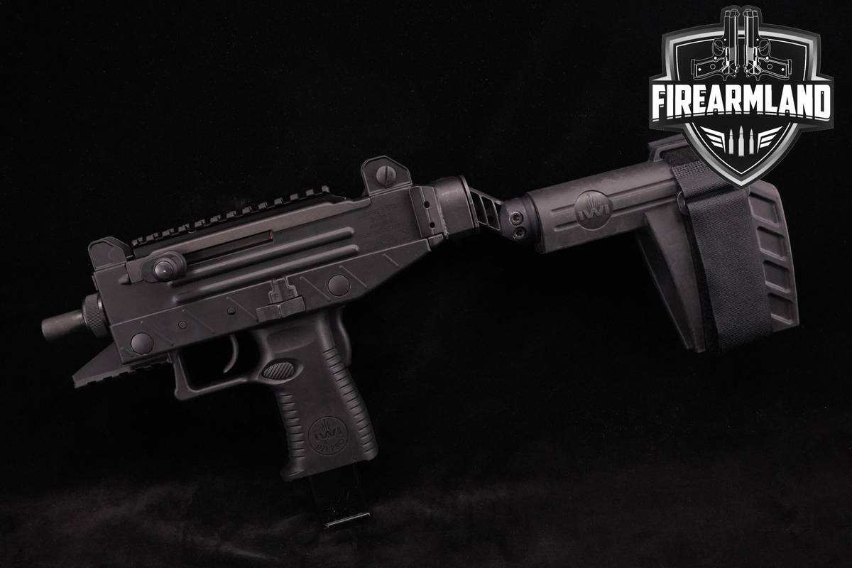 IWI UZI Pro Pistol Side-Folding Brace Israel 9mm 4.5" +2 MAGS