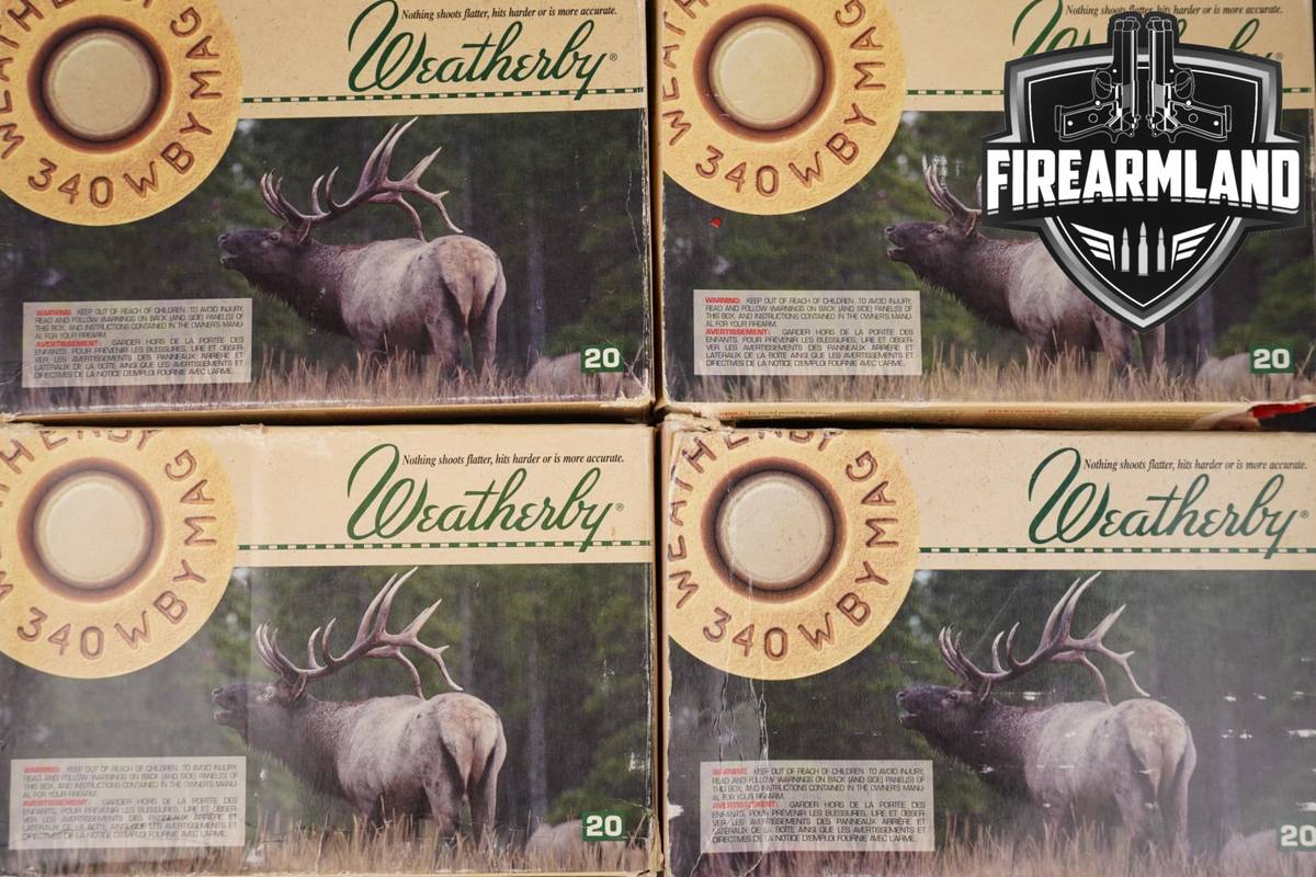 80 RDS! 340 Wby Magnum Ammo Weatherby Mag Ammunition
