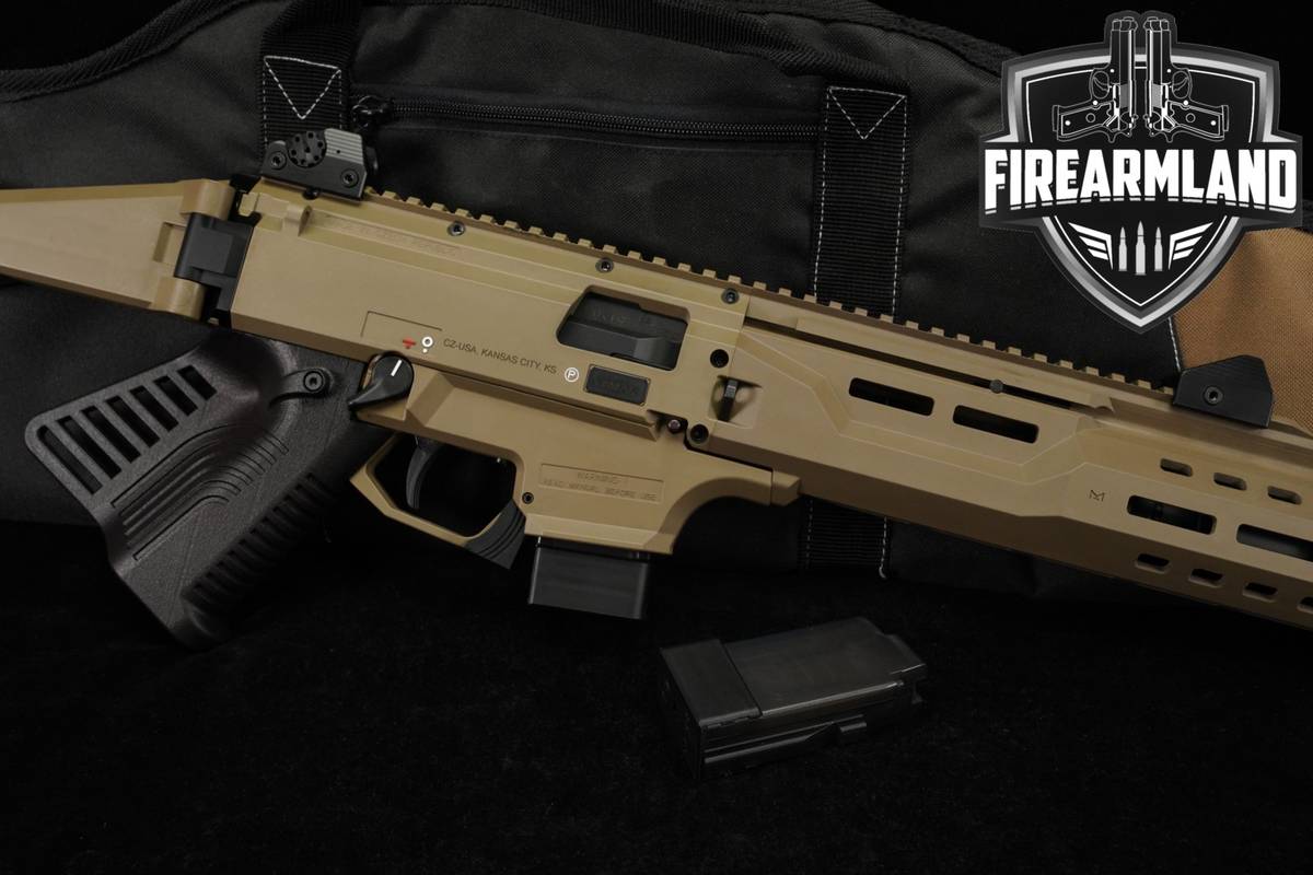 CZ Scorpion EVO 3 S1 Carbine 9mm 16.2 FDE SilencerCo Barrel Shroud +2 MAGS