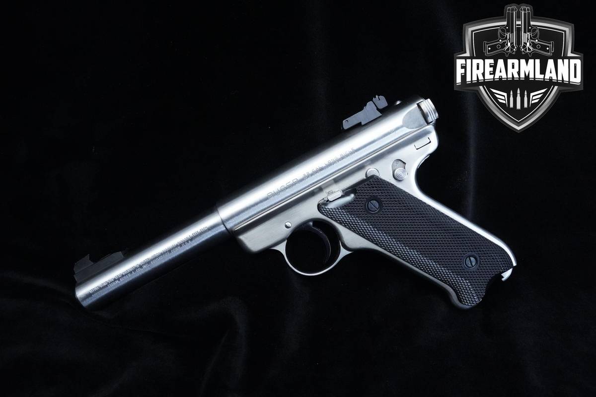 1987 Ruger Mark II Target 22LR 5.5" Stainless Steel Ruger 2