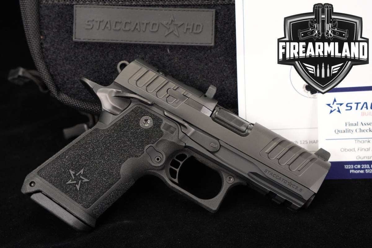 Staccato HD C3.6 9mm Optics-Ready 3.6" STI 1911 2011 +3 MAGS & ORIG CASE