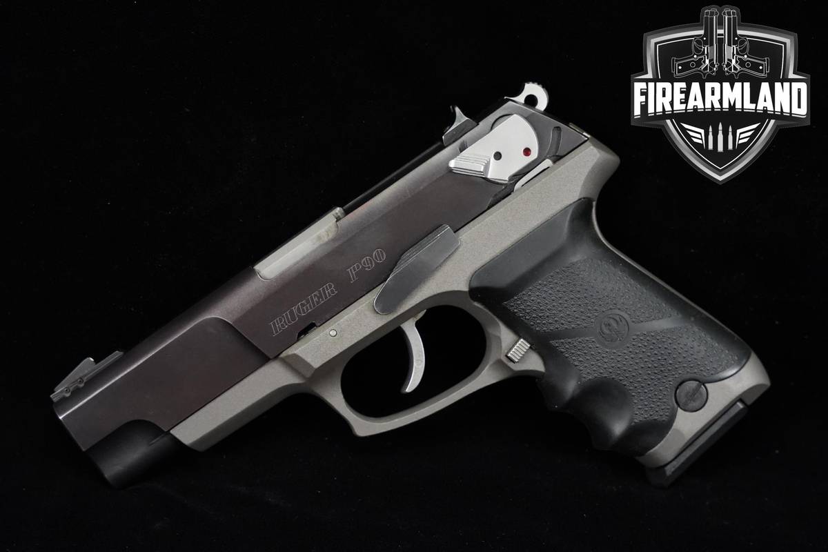 2005 Ruger P90 45 ACP 4.5" Two-Tone Black & Gray DA/SA P-90