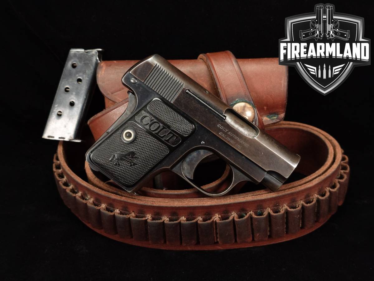 1922 Colt Model 1908 Vest Pocket 25 ACP (6.35Mm) 2" Blued +2 MAGS & HOLSTER