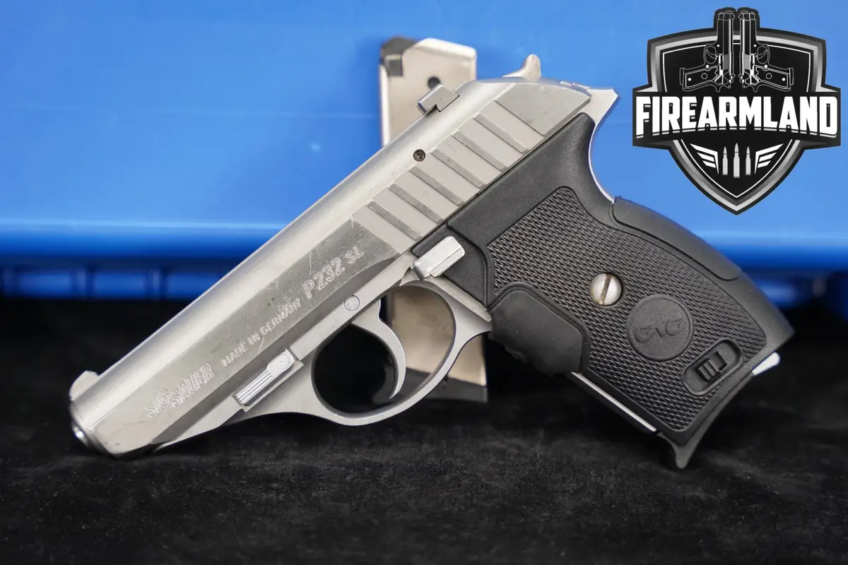 Sig Sauer P232 SL 380 ACP Stainless P 232 CT LASERGRIPS +2 MAGS & ORIG CASE