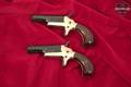 Colt Fourth Model Deringer Second Series (D-suffix); Cased Two-Gun Set .22 Short Gold & Blued in Good Condition Image 3