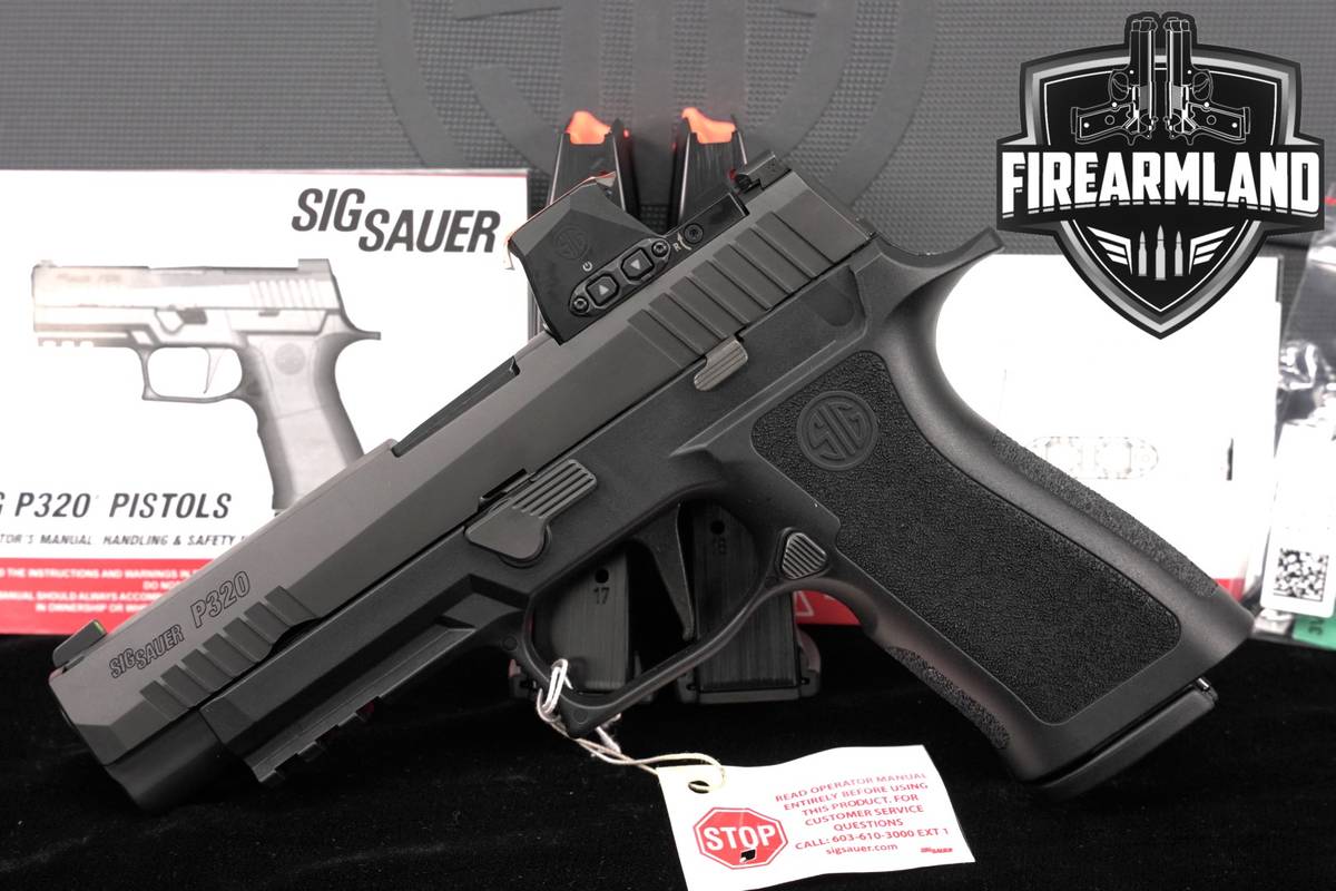LIKE-NEW Sig Sauer P320 XSeries FULL 9mm 4.7" +3 MAGS, ORIG CASE & ROMEO-X