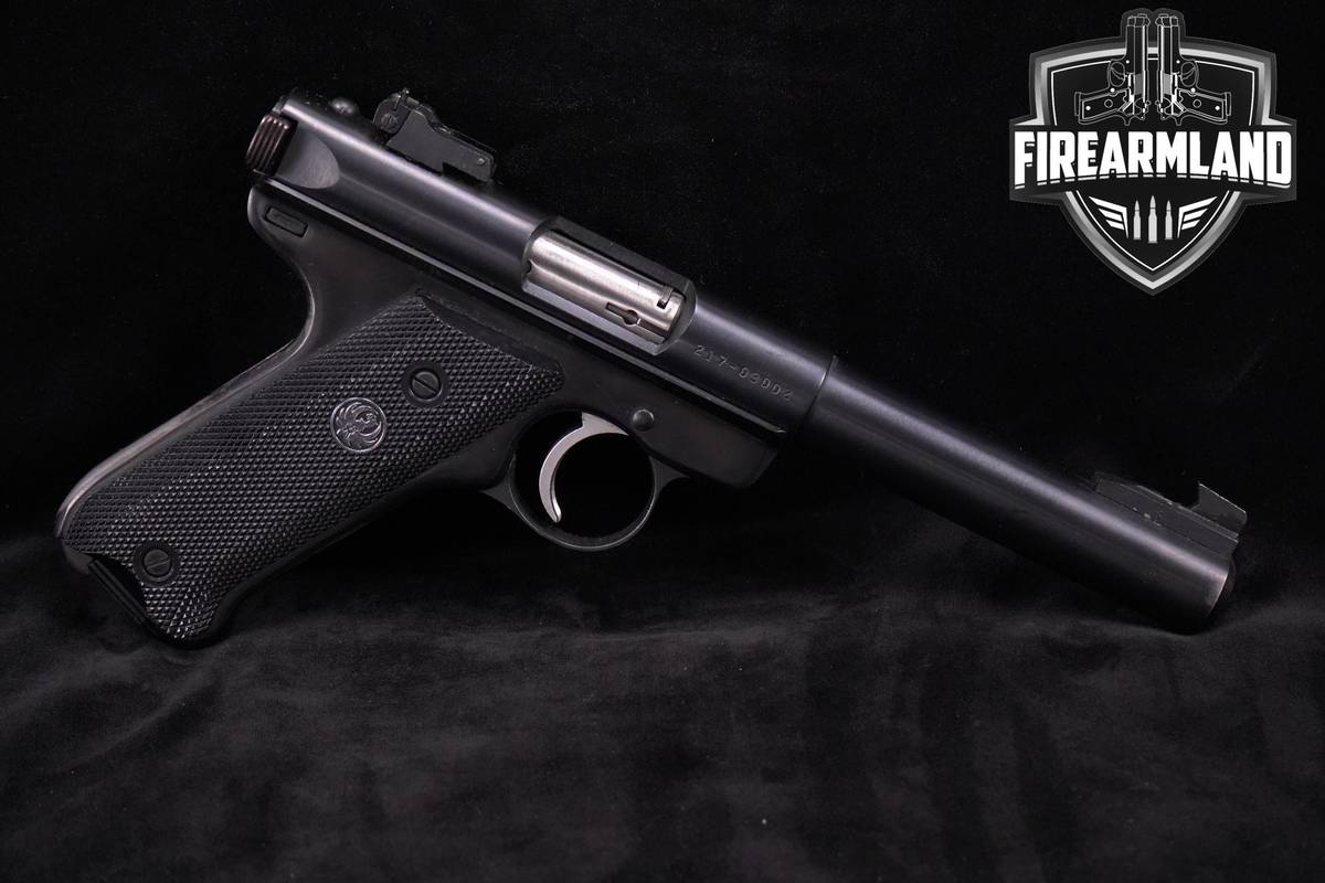 1991 Ruger Mark II Target 22LR 5.5" Blued +2 MAGS & ORIG BOX