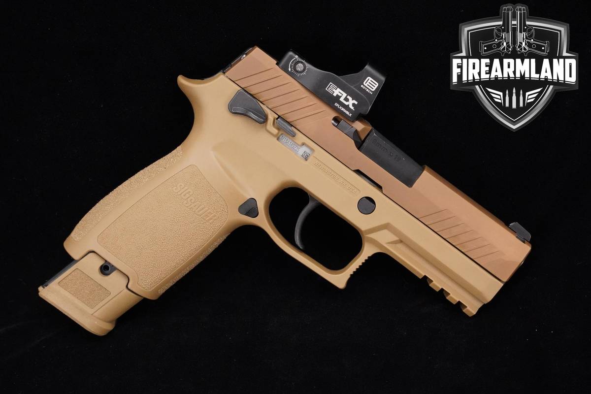 Sig Sauer P320 M18 9mm 3.75" Coyote Tan Sig-Sauer P-320 M-18 +OPTIC