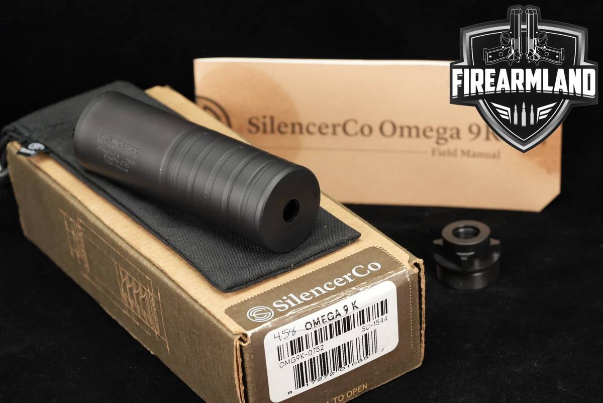SilencerCo Omega 9K 9mm Luger Suppressor Omega9K O9K +ORIG BOX