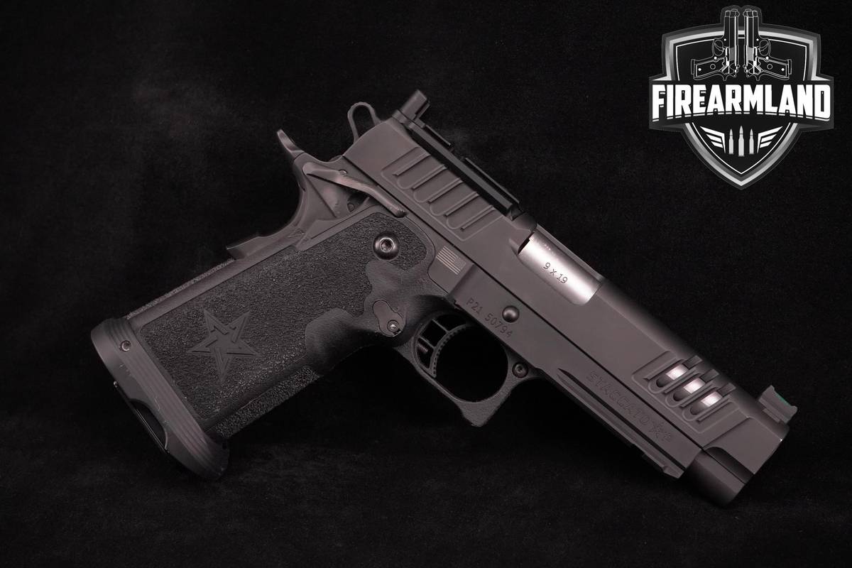 Staccato STI P Optic-Ready DPO 9mm 1911 4.4 Black DLC +2 MAGS