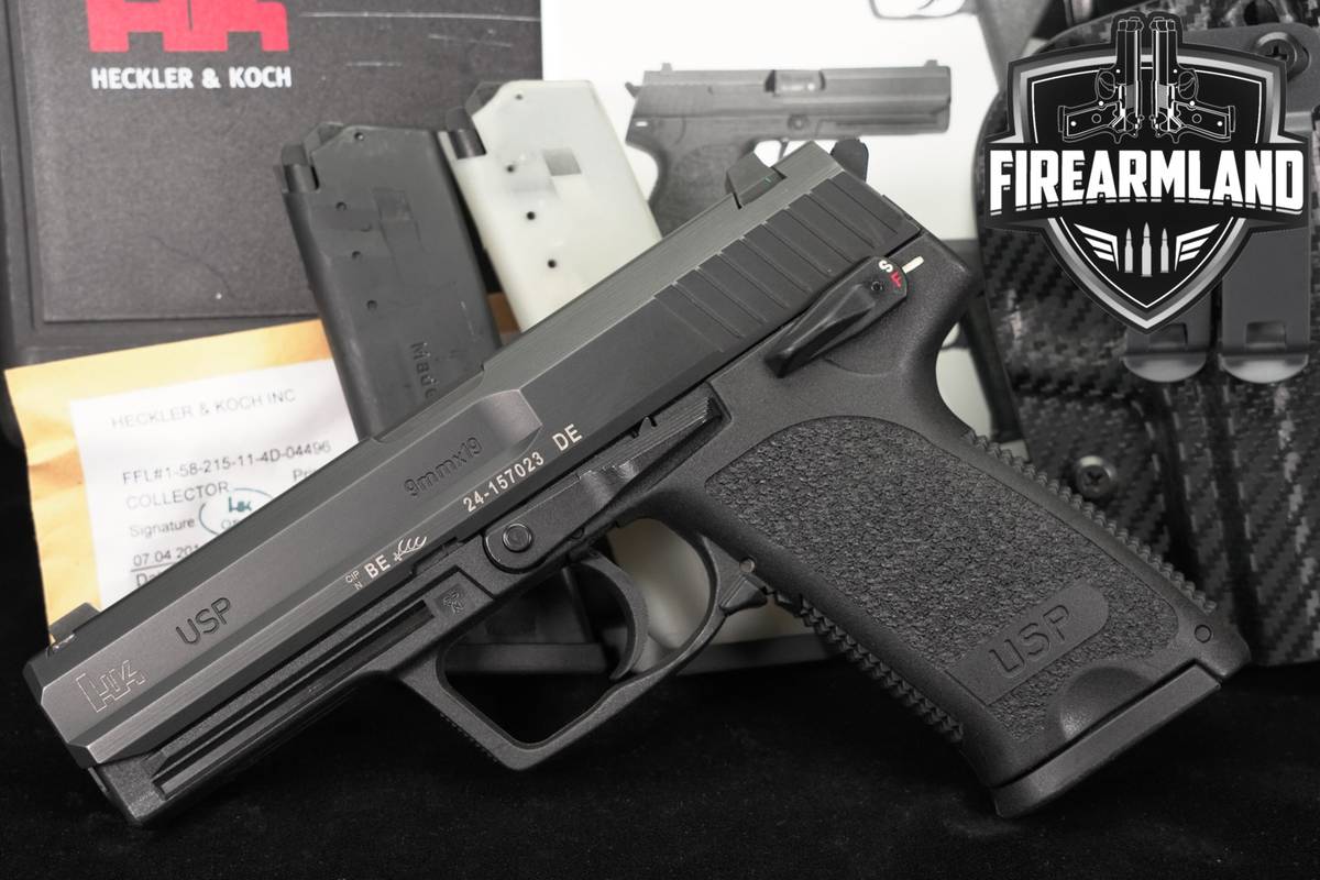 Heckler & Koch USP-9 Full-Size Variant-1 9mm 4.25" H&K USP9 +3 MAGS OG CASE