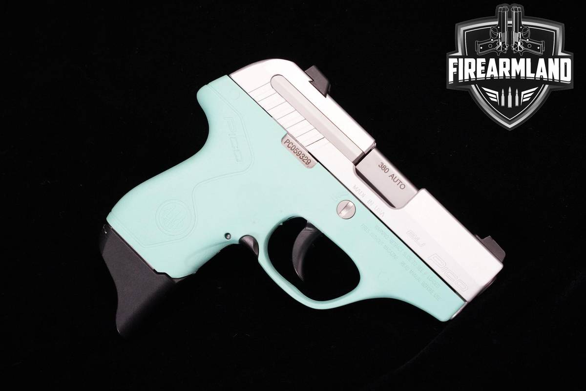 Beretta Pico Inox BU 380 ACP Matte Stainless Beretta-Pico +2 MAGS & HOLSTER