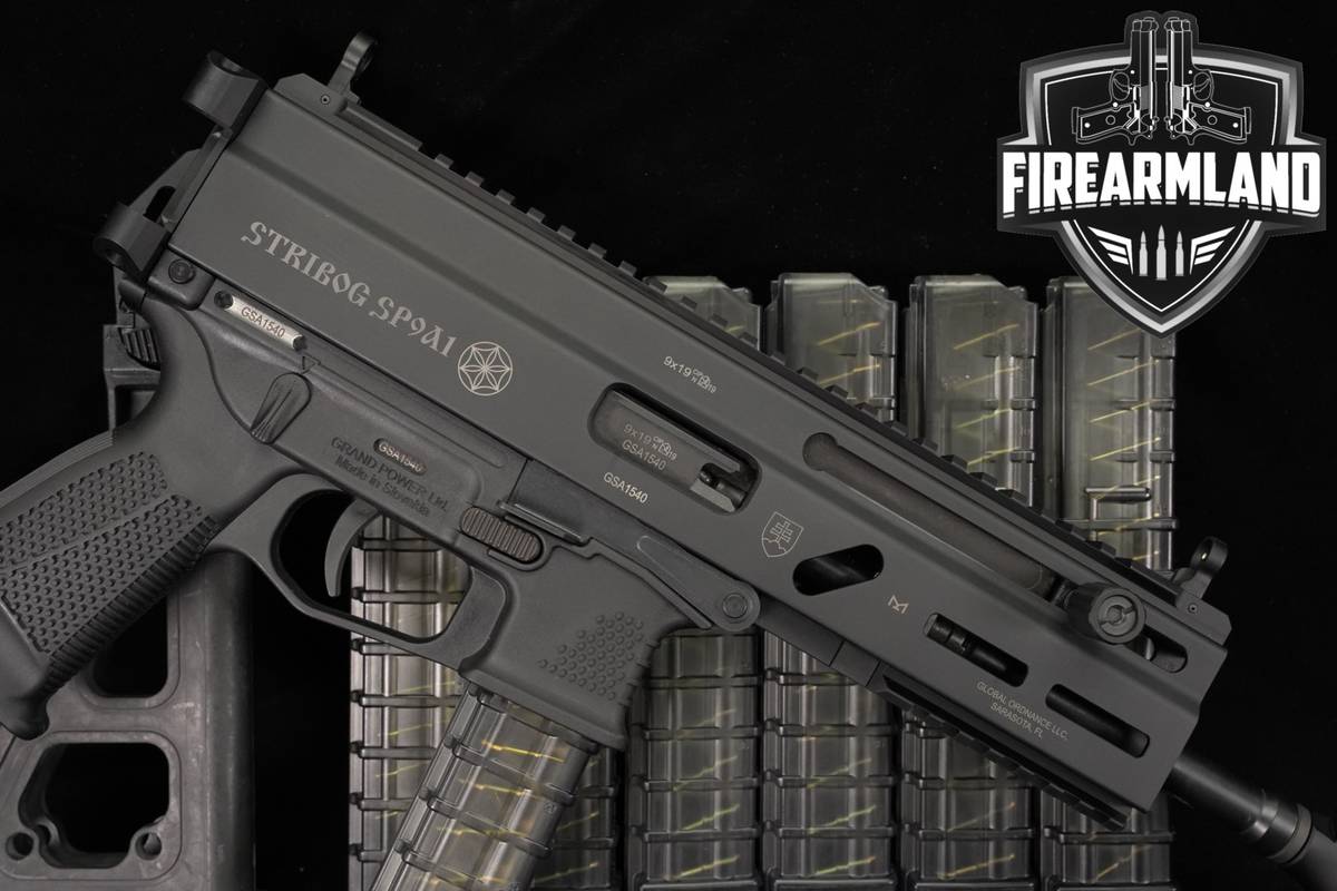 Grand Power Stribog SP9A1 9mm SP9-A1 THREADED +7 MAGS, PISTOL BRACE