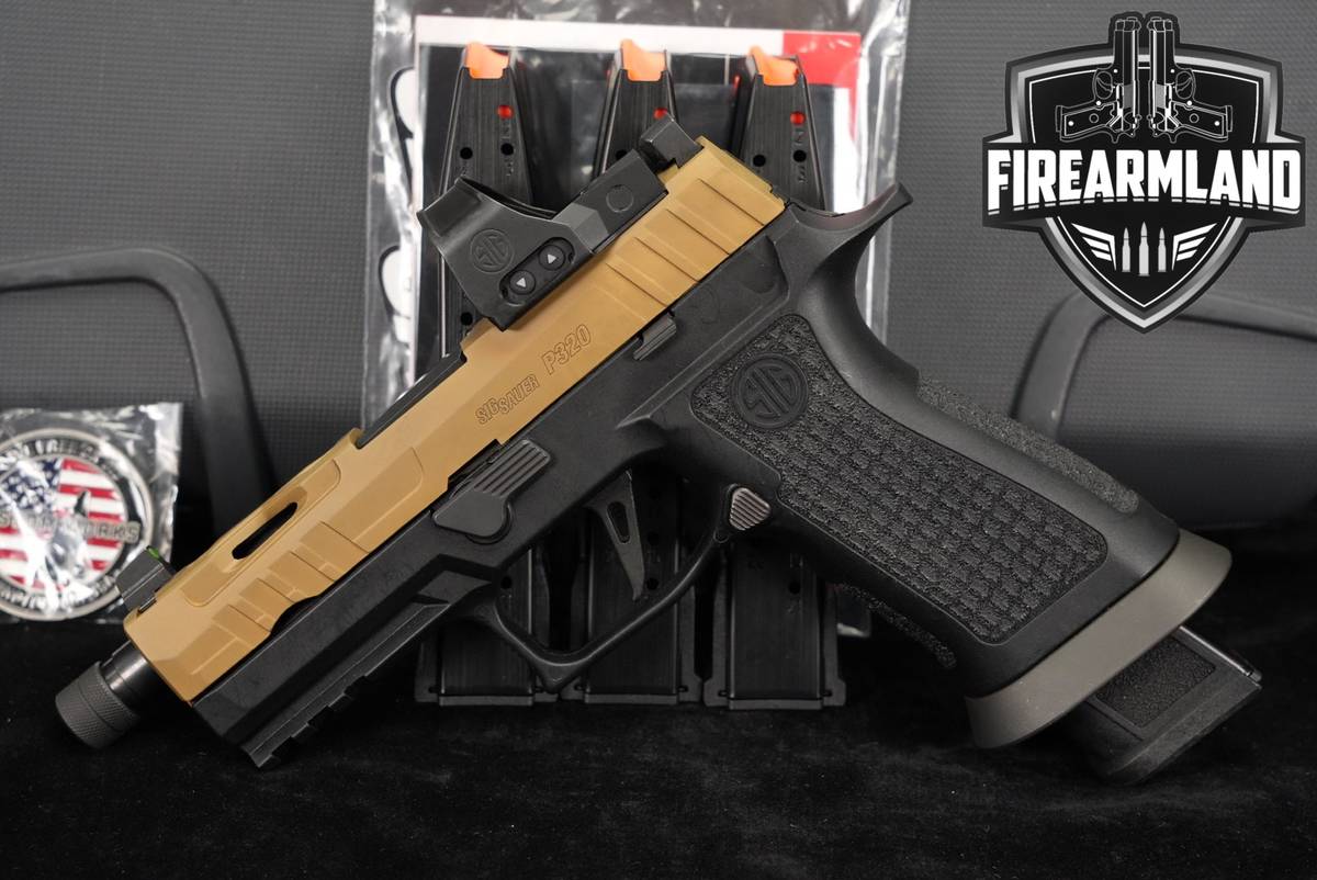 SIG Sauer Custom Works P320 Spectre Tacops RXP P-320+4 MAGS, ROMEO OPTICS