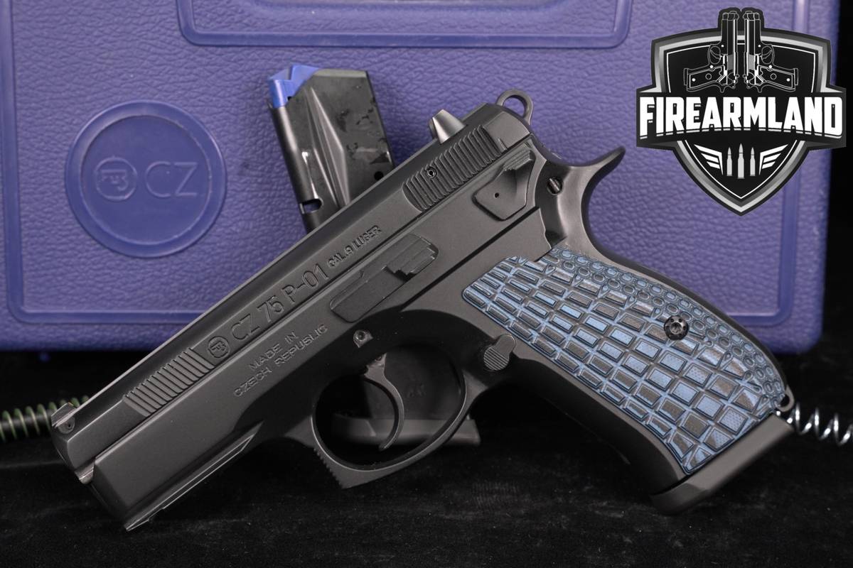 CZ 75 P-01 9mm 3.75" CZ75 P01 +2 MAGS & ORIG CASE