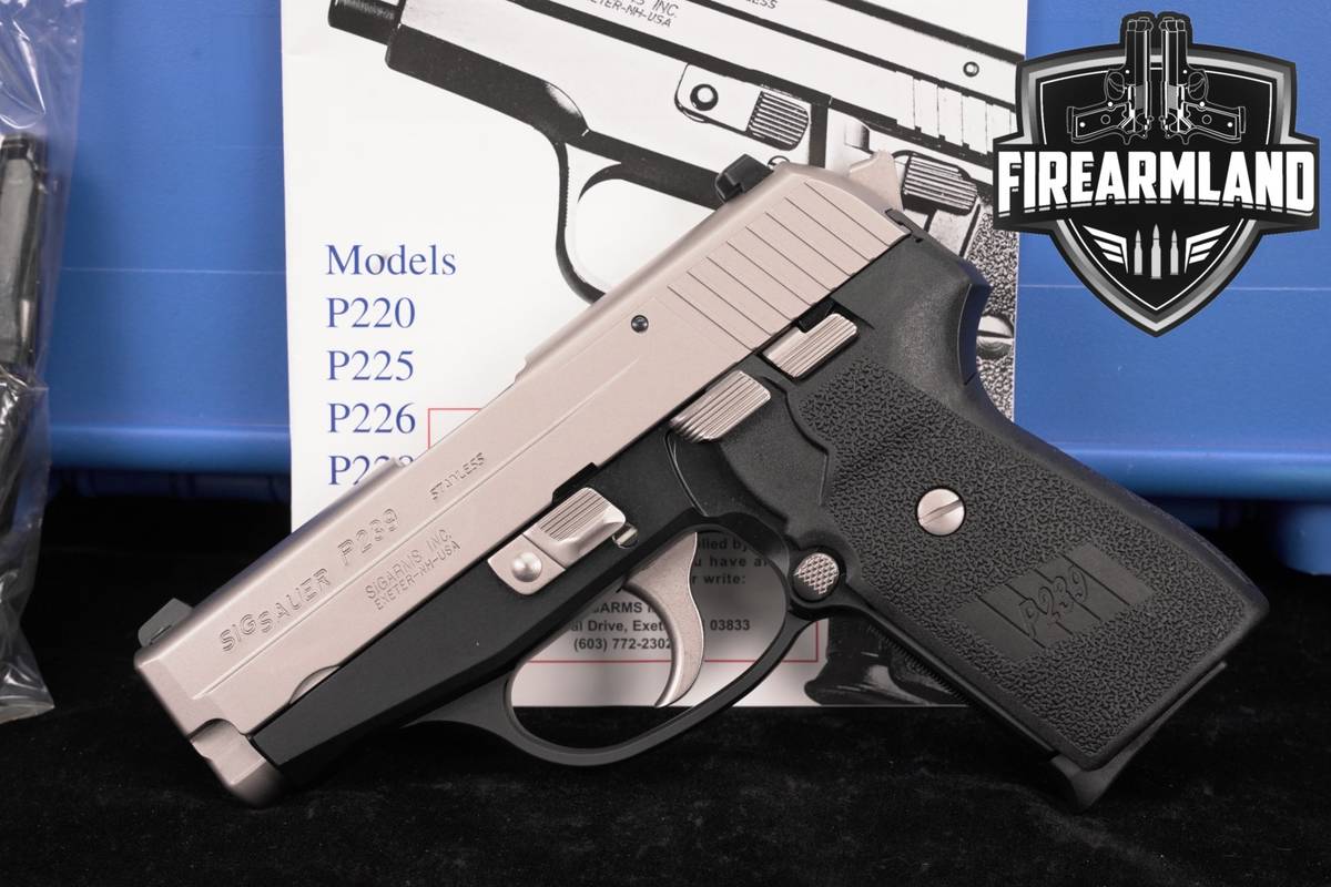 Sig Sauer P239 357SIG 3.6" Two-Tone Stainless P 239 +2 MAGS & ORIG CASE