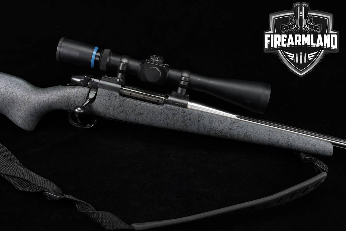 Weatherby Mark V 300 Wby Magnum 26" Stainless & Gray Spiderweb +OPTIC