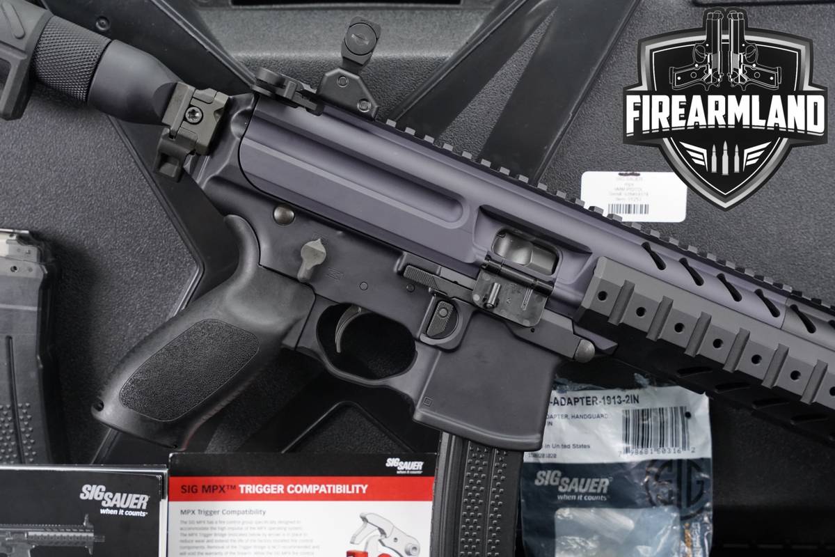 DESIRED Sig Sauer MPX P-PSB 9mm 8" Short‑Stroke Piston +4 MAGS & ORIG CASE