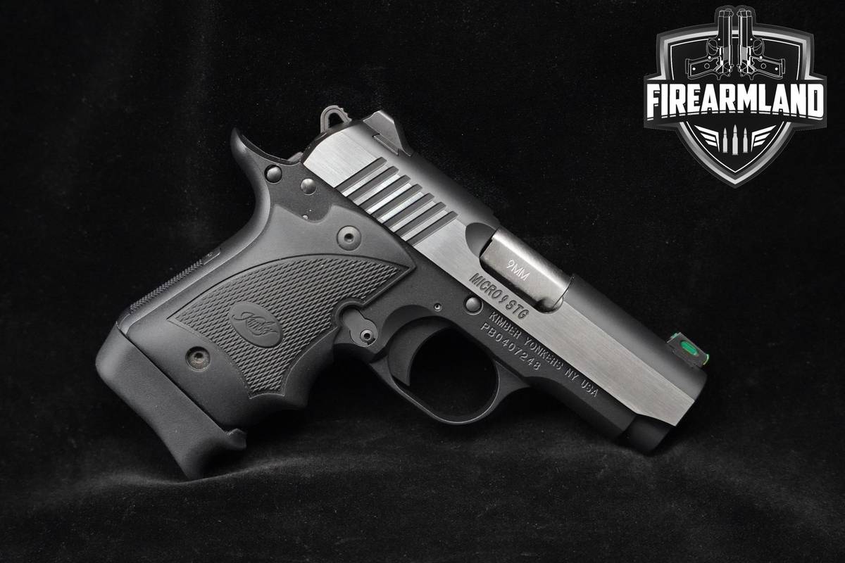 LIKE-NEW Kimber Micro 9 STG 9mm 1911 Black/Stainless Kimber 1911