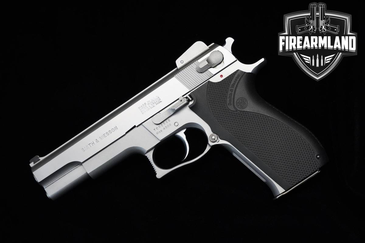 1989 Smith & Wesson (S&W) Model 4506 NO DASH 45 ACP 5" Stainless S&W 4506