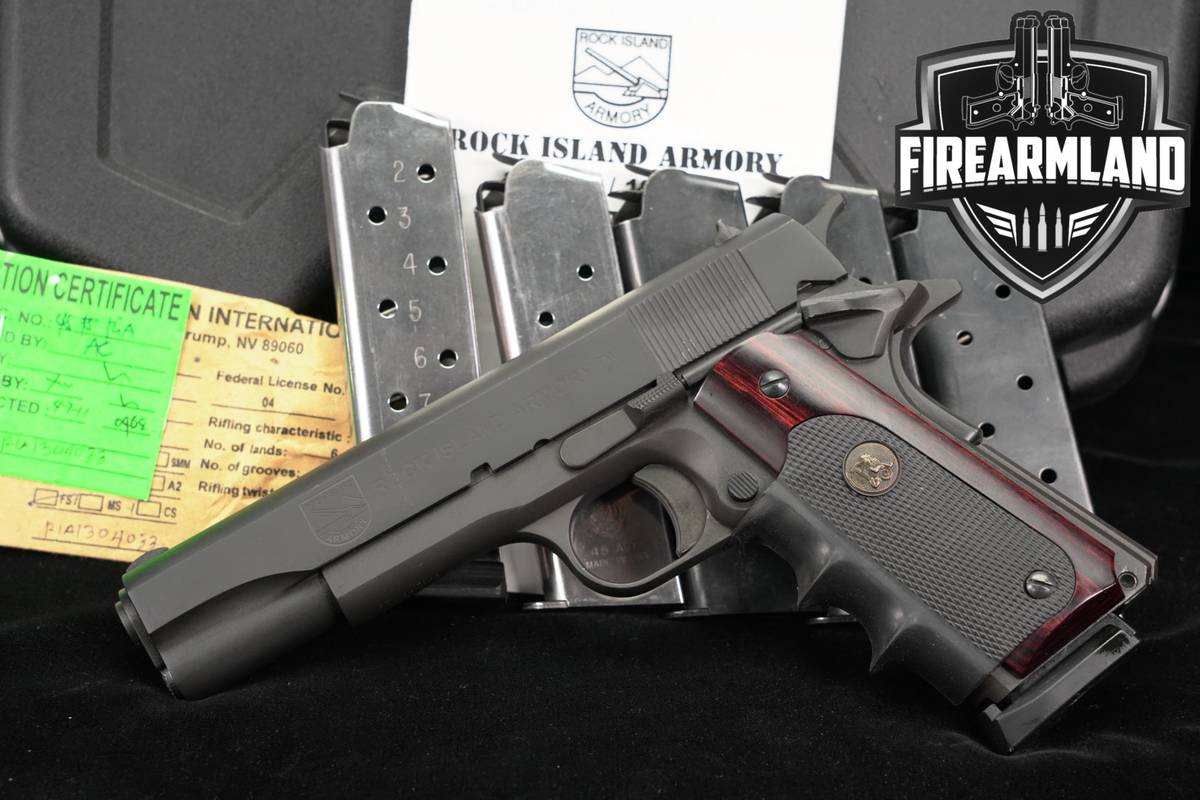 Rock Island Armory RIA M1911-A1 FS GI Standard 45 ACP 1911 1911A1 +6MAGS