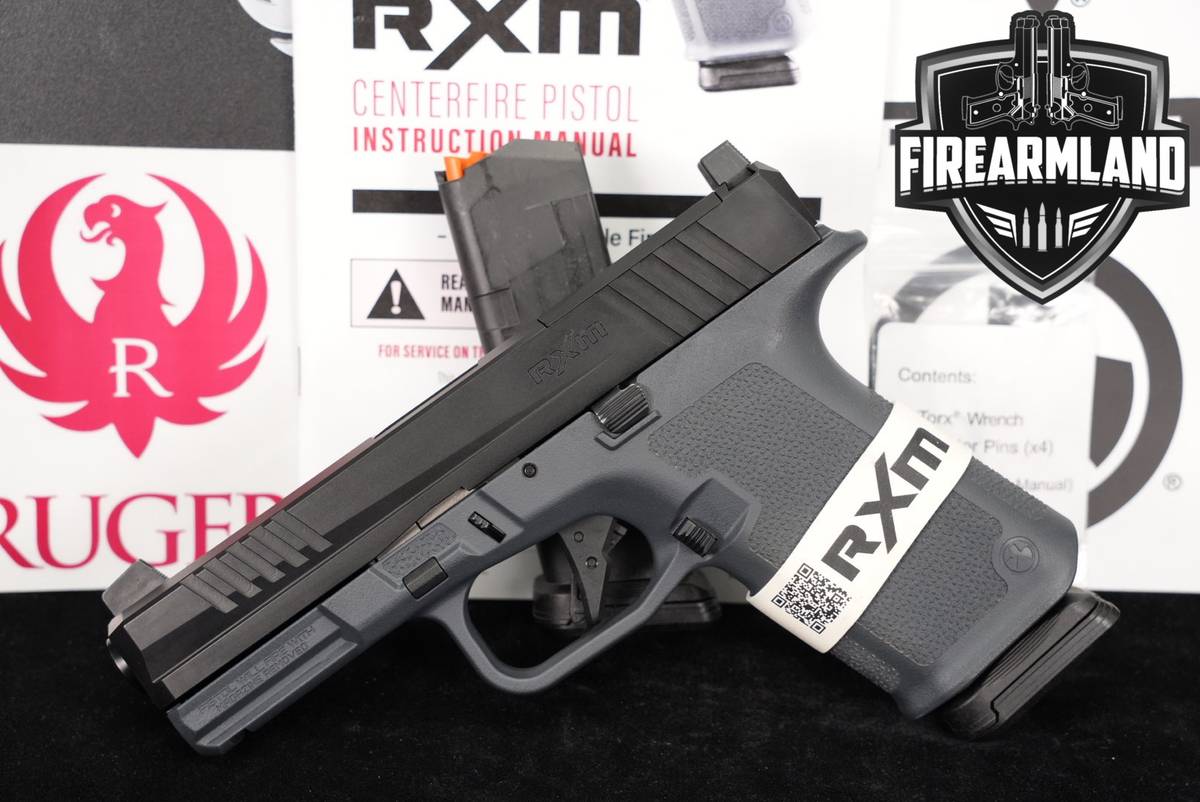 Ruger RXM 9mm Optics-Ready 4" Two-Tone Black & Gray G45 +2 MAGS & ORIG CASE
