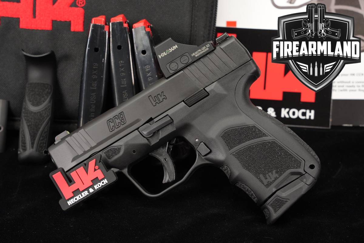 Heckler & Koch CC9 OR 9mm H&K CC 9 +4 MAGS, ORIG CASE, HOLOSUN OPTICS