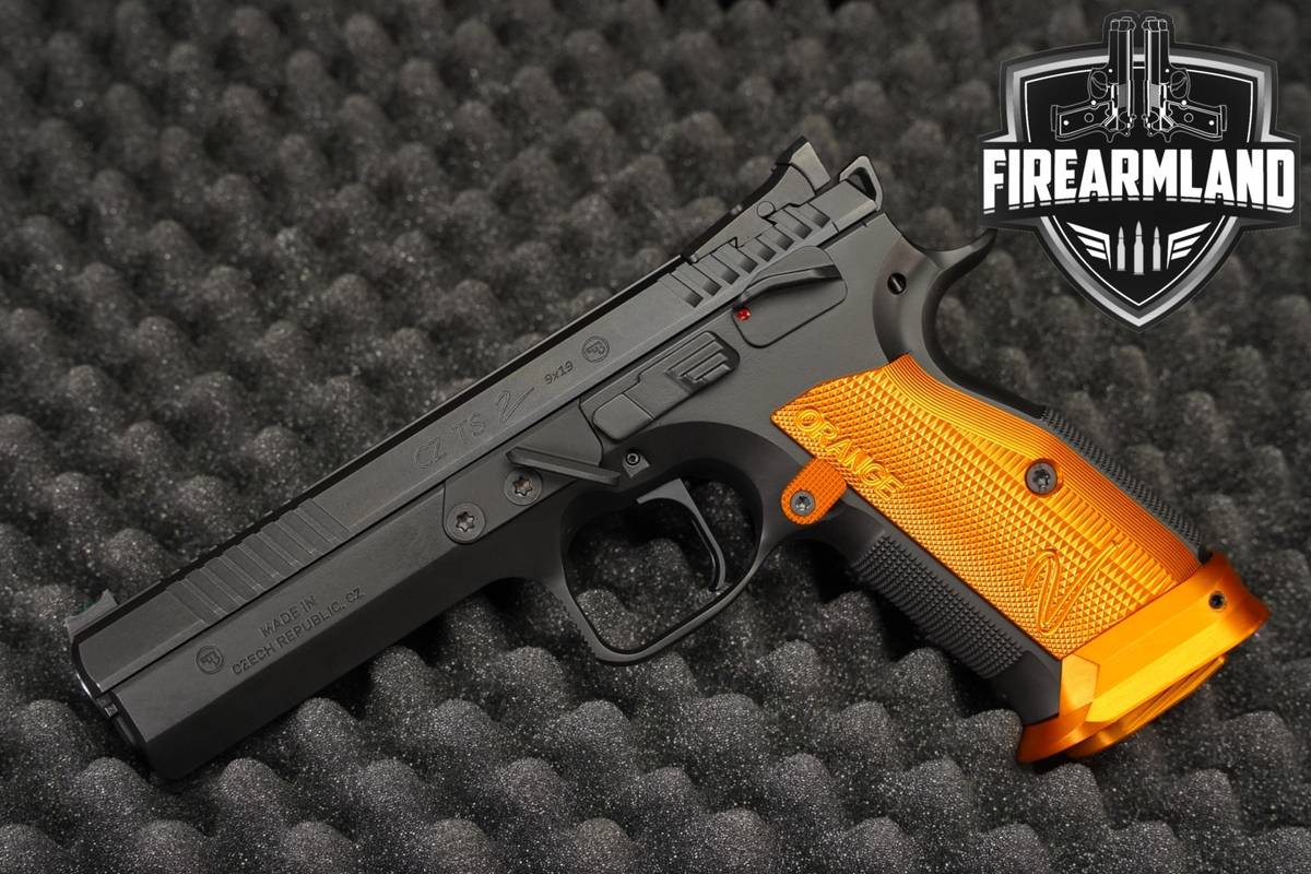 CZ TS 2 Orange 9mm 5.2" Blued TS2 +3 MAGS, ORIG CASE, EXTRAS