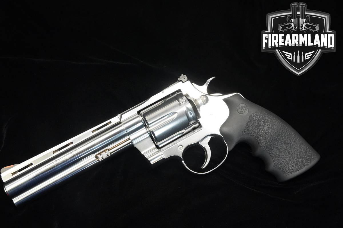 Colt Anaconda 44 Magnum 6" Polished Stainless Colt-Anaconda VENT RIB DA/SA