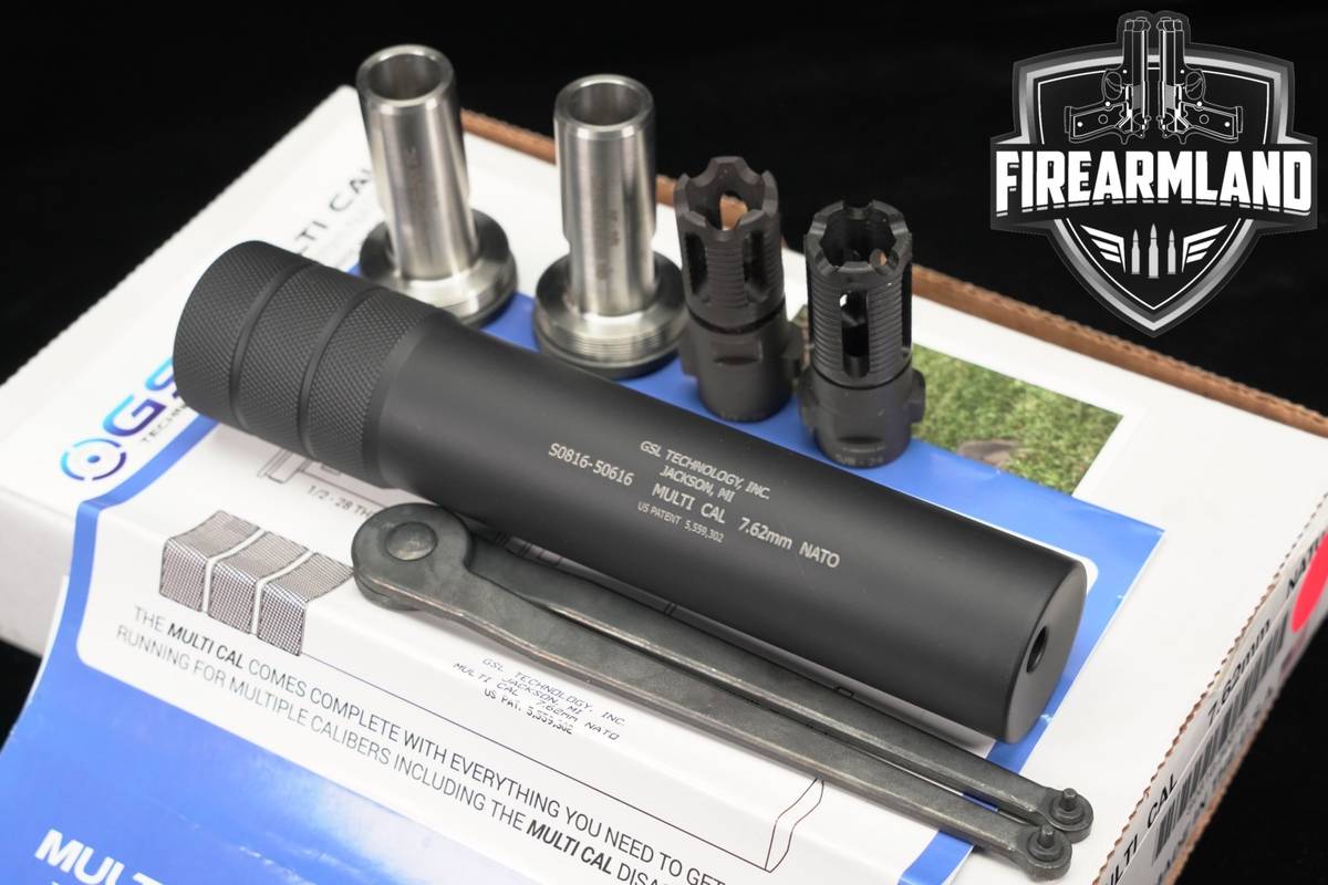 NFA Suppressor GSL Technology, Inc. MULTI CAL .17-.30 Caliber MC +ORIG BOX