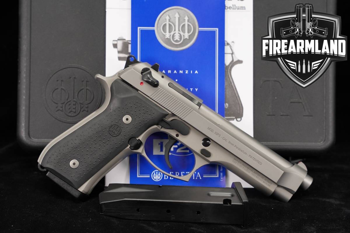 Beretta 92FS Inox 9mm 4.9" 92 FS +2 MAGS & ORIG CASE