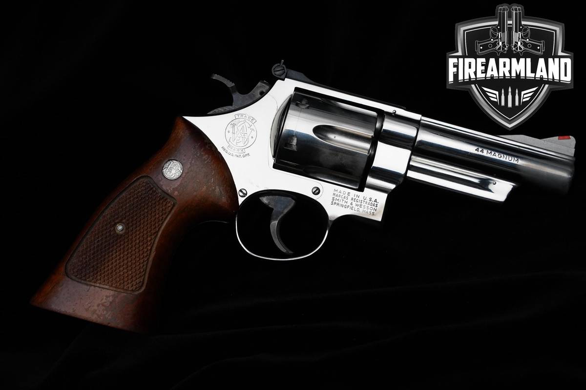 1979 Smith & Wesson (S&W) 29-2 44 Magnum 4" NICKEL Model 29 DA/SA