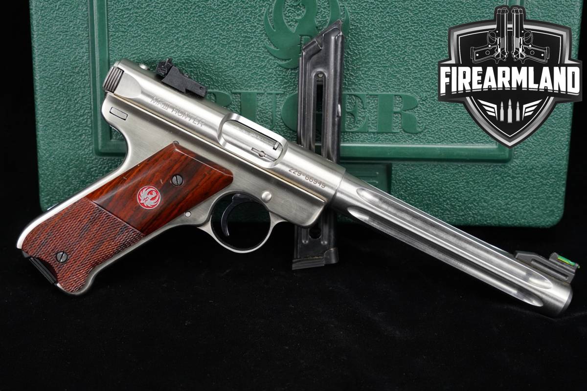 2009 Ruger Mark III Hunter 22LR 6.875" Stainless MkIII +2 MAGS & ORIG CASE