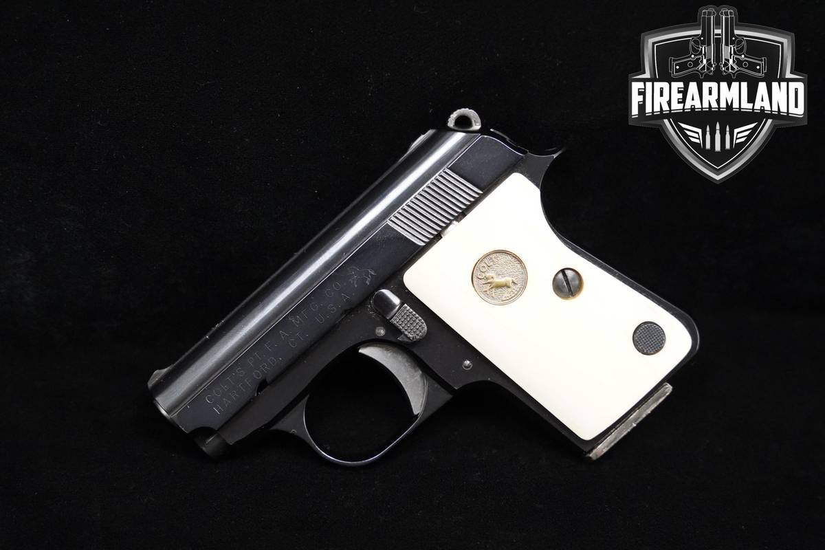 IVORY-GRIPS 1971 Colt 25 Automatic .25-ACP 2.25" Colt Automatic-25 OG-BOX