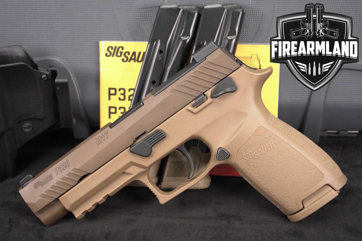 Sig Sauer P320-M17 9mm OR Coyote Tan P 320 M 17 +3 MAGS, ORIG CASE, HOLSTER