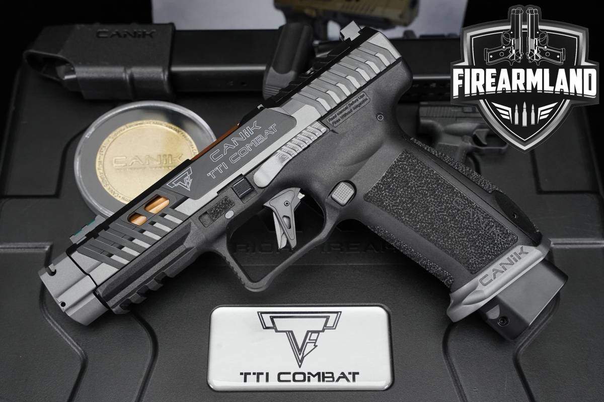 Canik TTI Combat 9mm 4.74" Taran Tactical Fluted +3 MAGS, OG CASE & HOLSTER