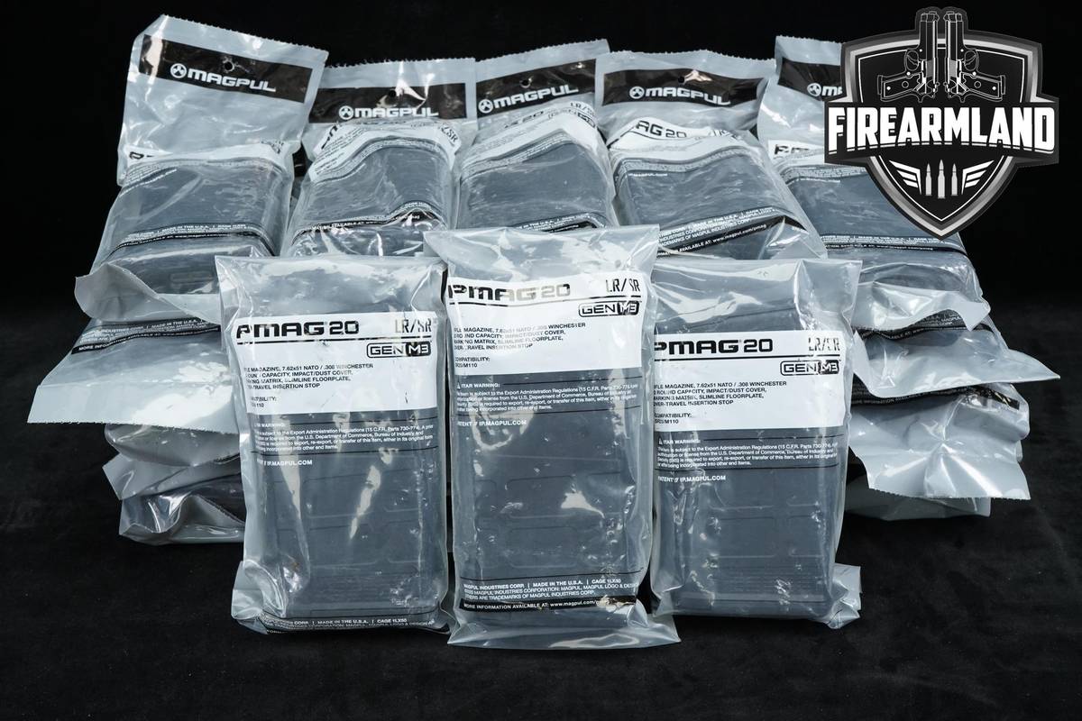 Magpul 28 PMAG20 SR25/M110 20RD MAGAZINES 7.62X51 NATO/ 308 Win