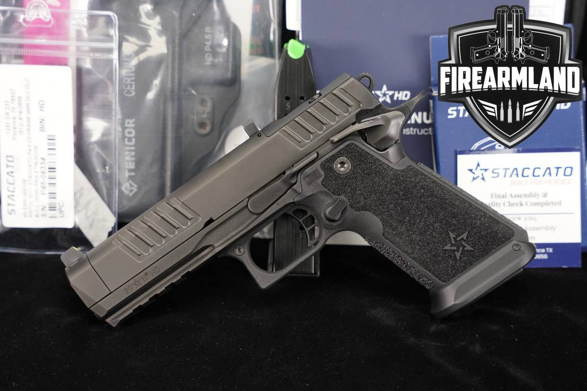Staccato P4.5 HD 9mm Optics-Ready P 4.5 STI 1911 2011 +2 MAGS, ORIG CASE