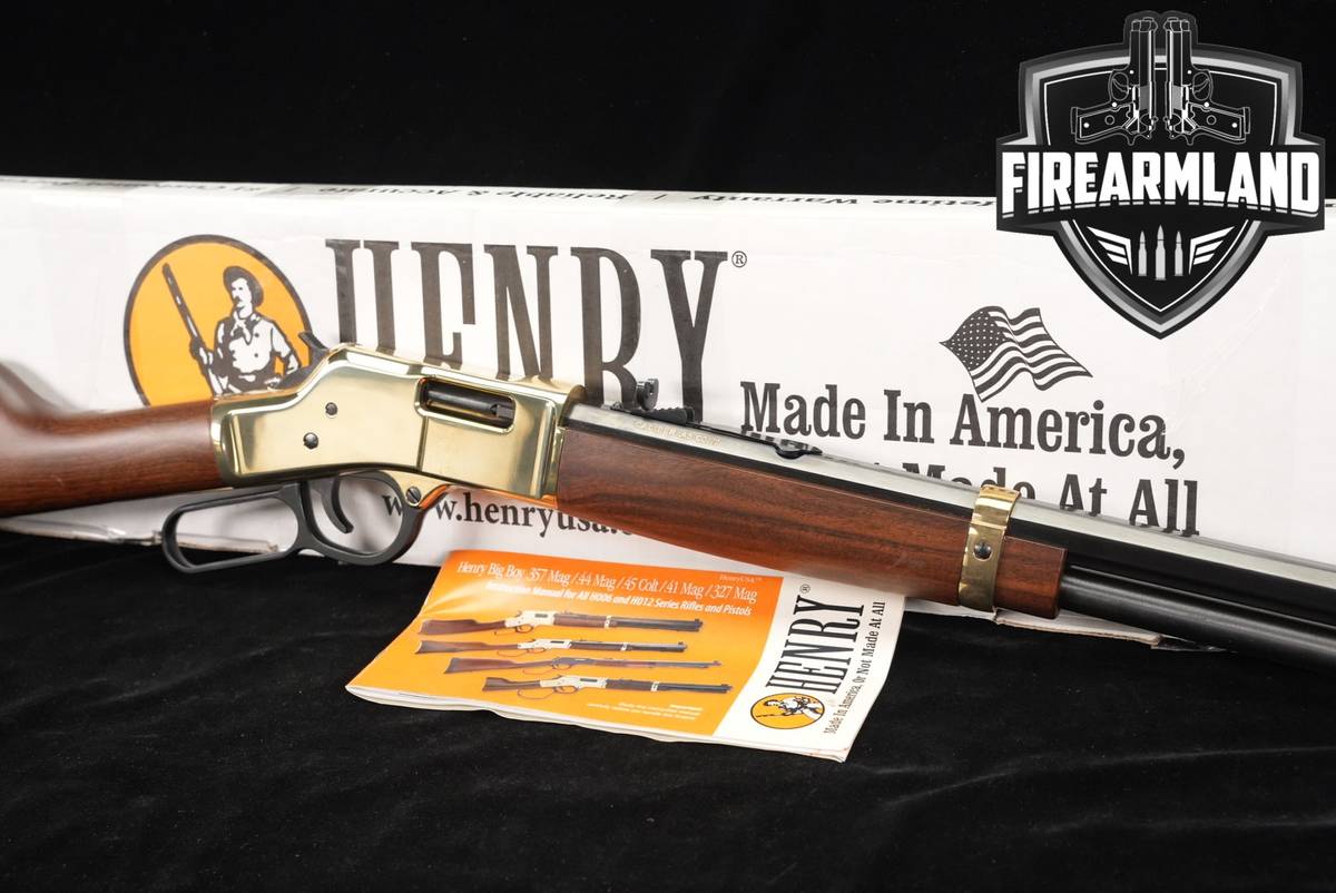 Henry Big Boy Brass 45 Colt 20" H006C +ORIG BOX