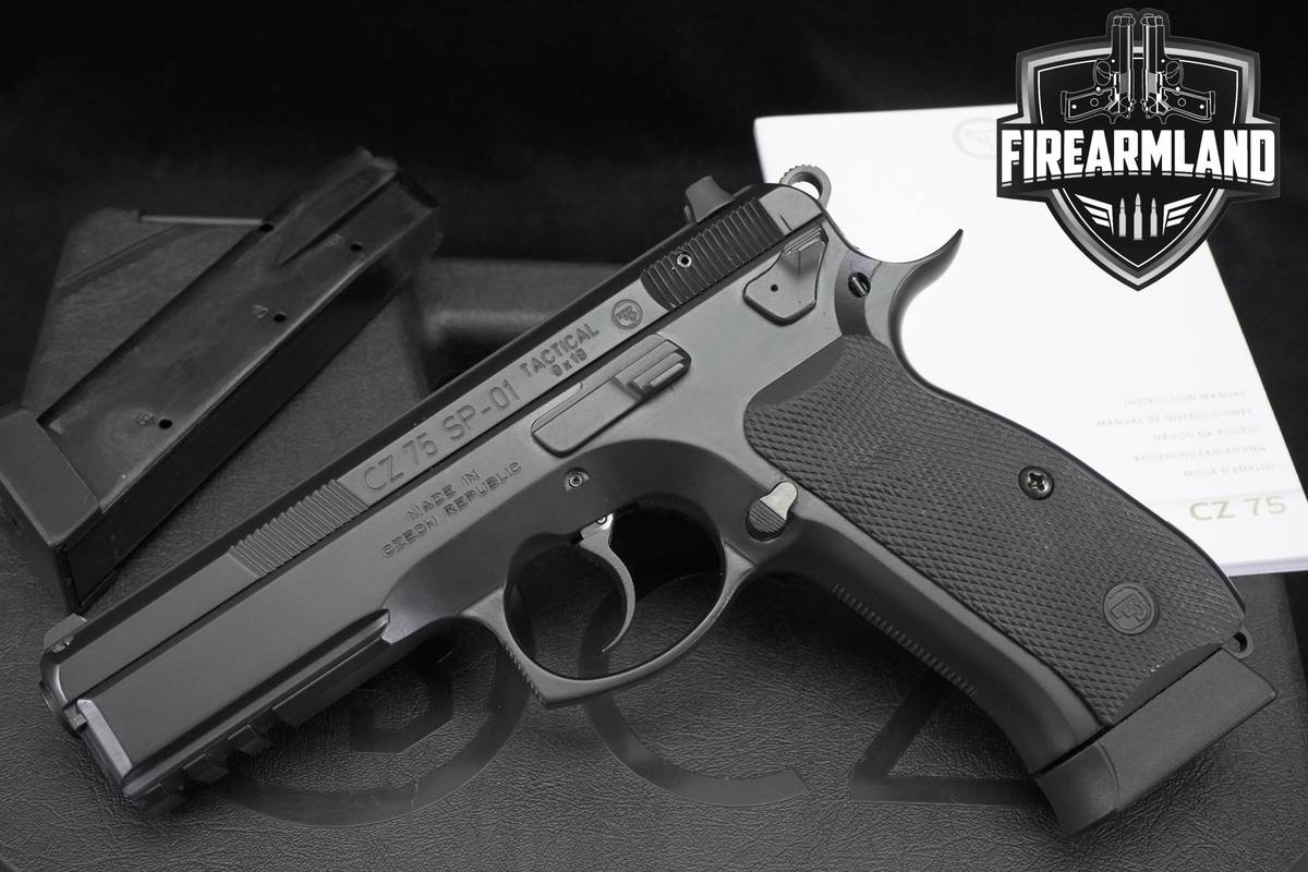 CZ 75 SP-01 Tactical 9mm 4.6" SP01 DA/SA +2 MAGS & ORIG CASE
