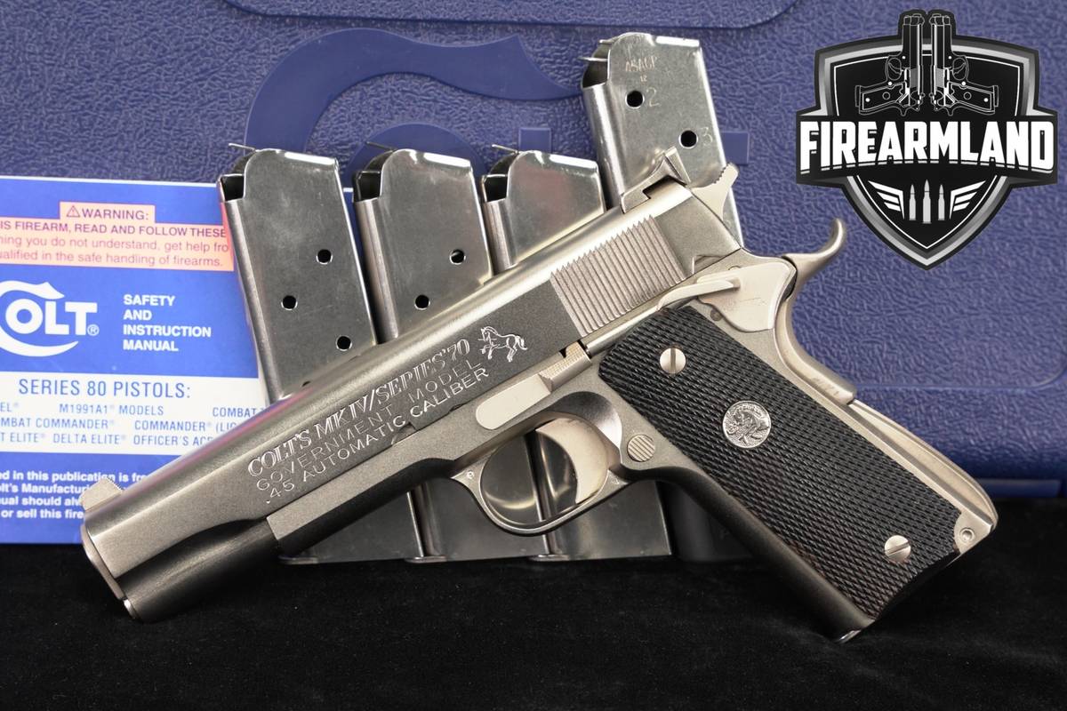 1978 Colt Government Model MK IV/Series 70 45 ACP 1911 +5MAGS, ORIG CASE